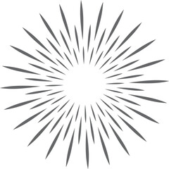 Obraz premium Holiday firework black icon. Explosion sparkle symbol