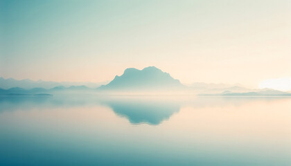 Obraz premium sunrise over the lake