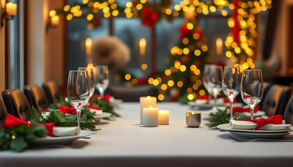 D&eacute;coration Table de No&euml;l 