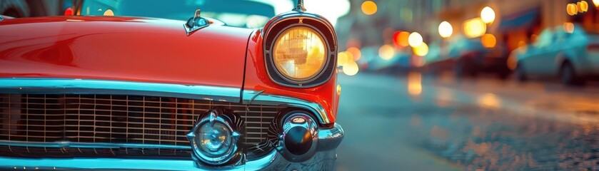 Retro pop culture with nostalgic elements, dynamic and playful, Urban, Bright hues, Photograph, Cultural heritage