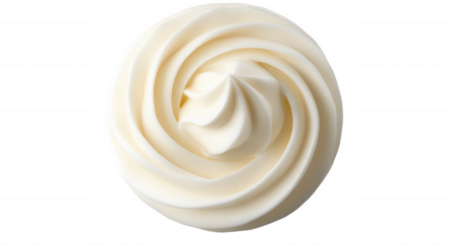 Creamy Swirl isolated on Transparent Background PNG
