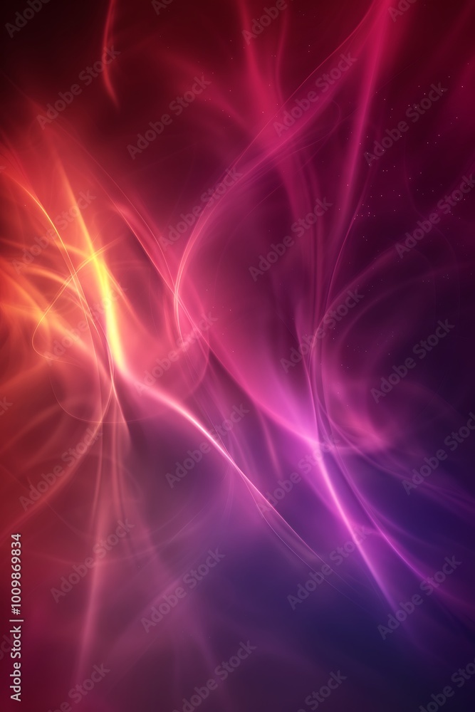 Poster an enchanting abstract background featuring a harmonious blend of pink and orange gradients, evoking
