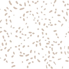 Seamless abstract textured pattern. Simple background beige and white texture. Digital brush strokes background. Lines. Designed for textile fabrics, wrapping paper, background, wallpaper, cover.