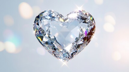 Fototapeta premium Sparkling Heart Diamond