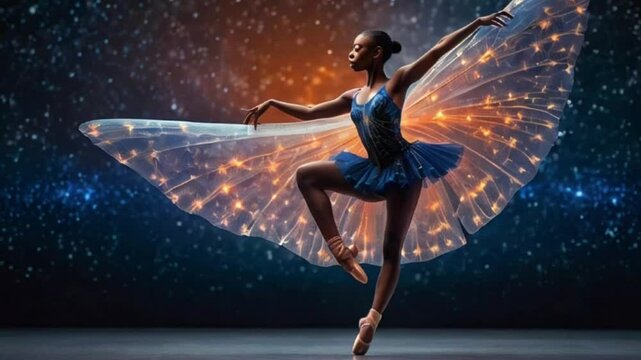 ballet dancer in a beautiful dress