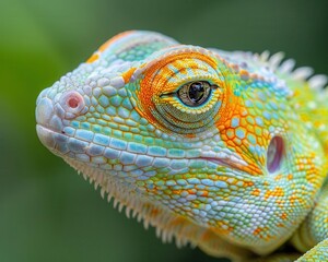 Fototapeta premium Urban wildlife photography with dynamic scenes, natural and vibrant, Urban, Soft greens, Photograph, Wildlife detail