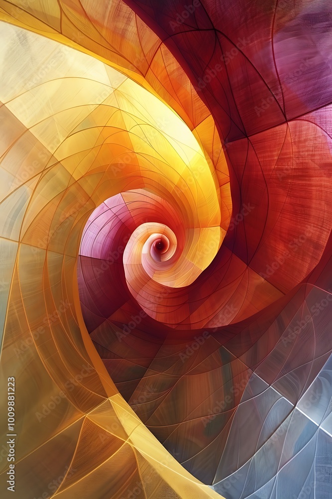 Poster a dynamic abstract background featuring graceful swirling lines, capturing the essence of fluid moti