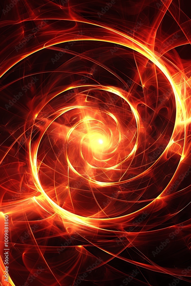 Poster a dynamic abstract background featuring graceful swirling lines, capturing the essence of fluid moti