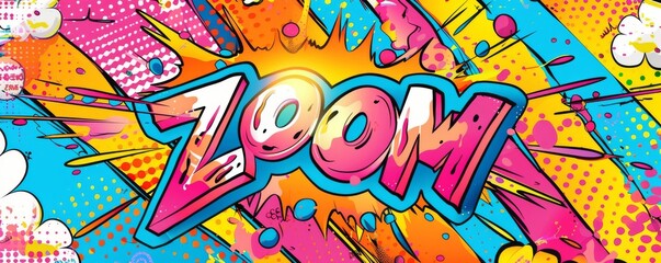 Obraz premium Colorful pop art background with 