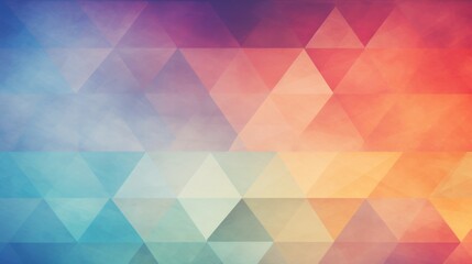 Obraz premium colorful Tones Geometric Triangles Grainy Texture. background with Subtle Gradients and Muted Colors 