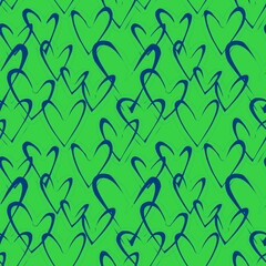 Valentines hearts seamless love pattern for wrapping paper and fabrics