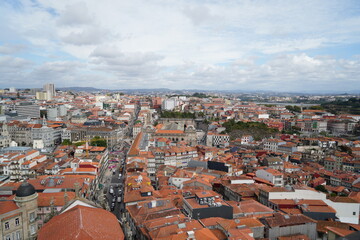 View from above on Porto, Portugal