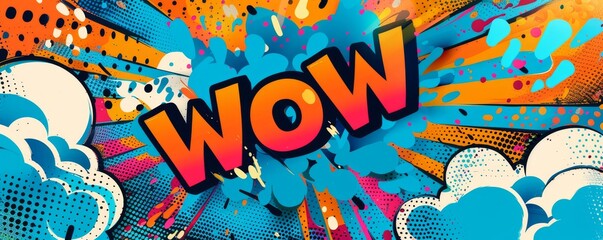 Obraz premium Eye-catching pop art background with 