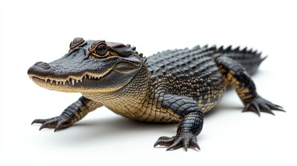 Obraz premium crocodile isolated in white