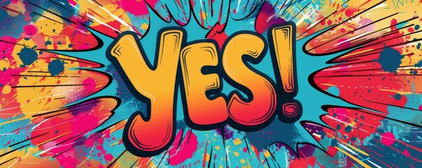 Obraz premium Abstract pop art background with 