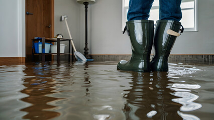 Who wore rubber boots in a flooded bedroom: the concept of house flooding and flood damage generative ai