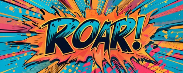 Obraz premium Eye-catching pop art background with 