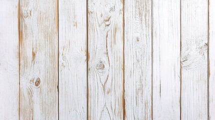 Obraz premium White Wooden Boards with Natural Texture Background