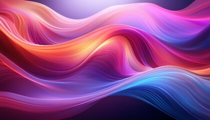 幻想的なエネルギーが空間を満たすかのような、未来的で神秘的な抽象アート