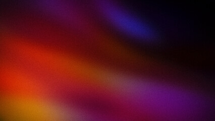 A striking abstract gradient featuring deep transitions of red, orange, purple, and black hues with a grainy texture, perfect for dynamic backgrounds and banners