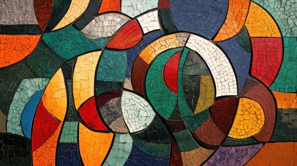 Abstract Mosaic Artwork