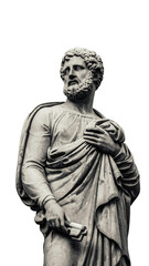 Ancient Wisdom Aristotle Philosopher Holding Keys