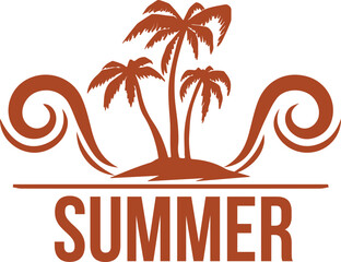 Naklejka premium unique summer t-shirt design for usa and summer background