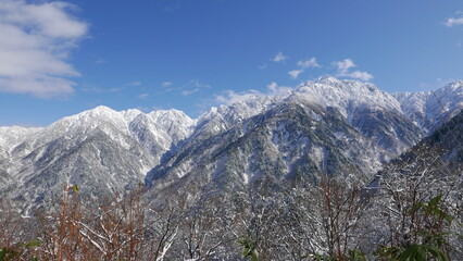 Fototapeta premium 初冬の剱岳全景