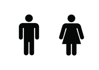 シンプルな男女の人型アイコン