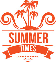 Naklejka premium unique summer t-shirt design for usa and summer background