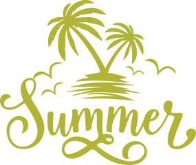 Naklejka premium unique summer t-shirt design for usa and summer background