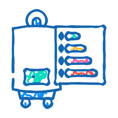 water heater efficient doodle icon sketch vector. water heater efficient sign. isolated symbol illustration