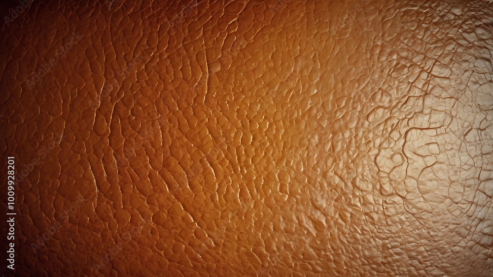 Poster abstract grungy gradient leather like textured background of a split layout with warm orange color a