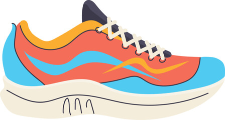 Fitness shoe for sport exercise and workout. Active lifestyle sneaker