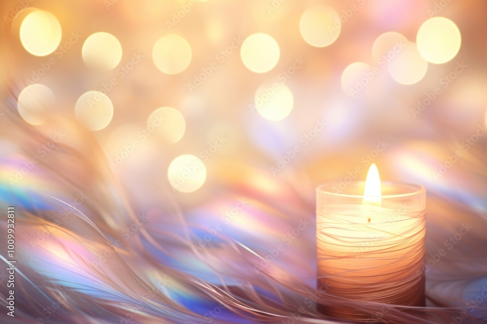 Sticker Candle pattern bokeh effect background backgrounds lighting fire.