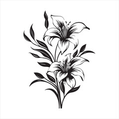 lily of the valley, flower, floral, nature, vector, illustration, leaf, pattern, flowers, plant, design, decoration, spring, art, ornament, summer, blossom, bouquet, element, flora, card, beauty, wall