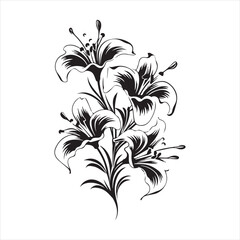 lily of the valley, flower, floral, nature, vector, illustration, leaf, pattern, flowers, plant, design, decoration, spring, art, ornament, summer, blossom, bouquet, element, flora, card, beauty, wall