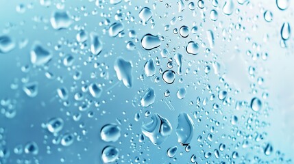 Water drops on glass background. Water drops on glass surface.