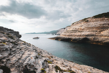 Phare de la Madonetta, bay, cliffs, thyrrenian sea, sea