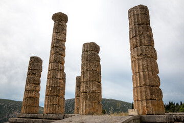 Views from the archaeological site of Delphi, Greece