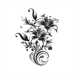 lily of the valley, flower, floral, nature, vector, illustration, leaf, pattern, flowers, plant, design, decoration, spring, art, ornament, summer, blossom, bouquet, element, flora, card, beauty, wall