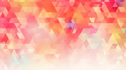 Fototapeta premium red pink green orange yellow and purple colorsTones Geometric Triangles Grainy Texture. background with Subtle Gradients and Muted Colors 