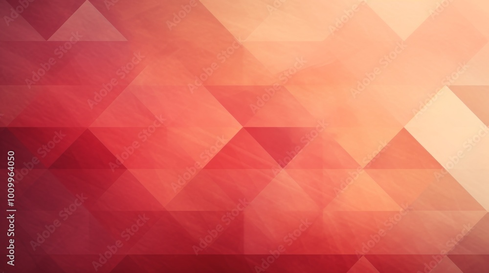 Poster red tones geometric triangles grainy texture. background with subtle gradients and muted colors