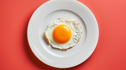 fried egg on a plate