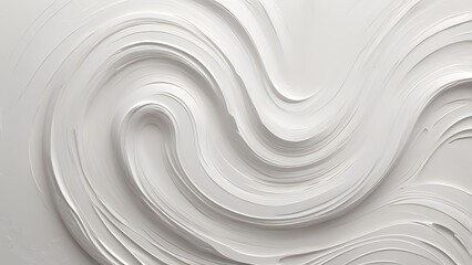 abstract illustration white wall background featuring a swirling pattern of smooth, flowing lines and curves