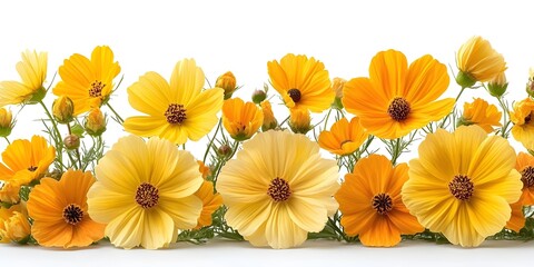 a bunch of yellow flowers

