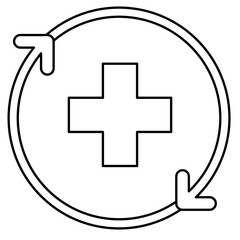 Regenerative medicine icon, Health care