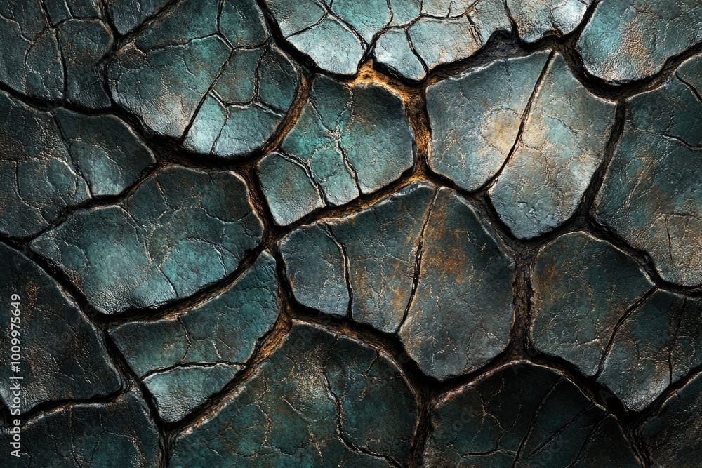 Poster cracked and weathered stone texture. perfect for creating a background or texture for your projects.