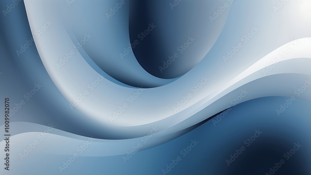 Aufkleber abstract gradient illustration textured background featuring a swirling blue, white and black waves,