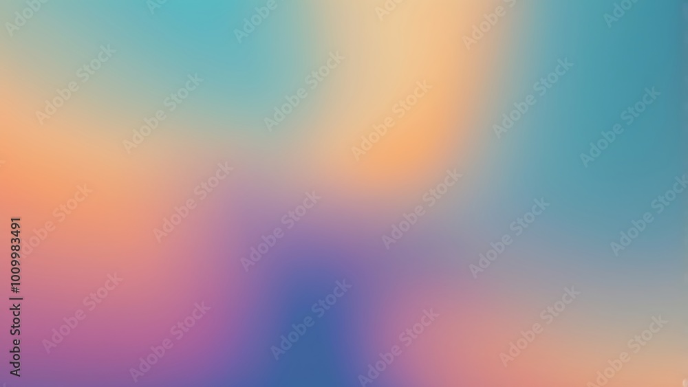 Aufkleber abstract gradient illustration background featuring a smooth transition of colors and blurry texture